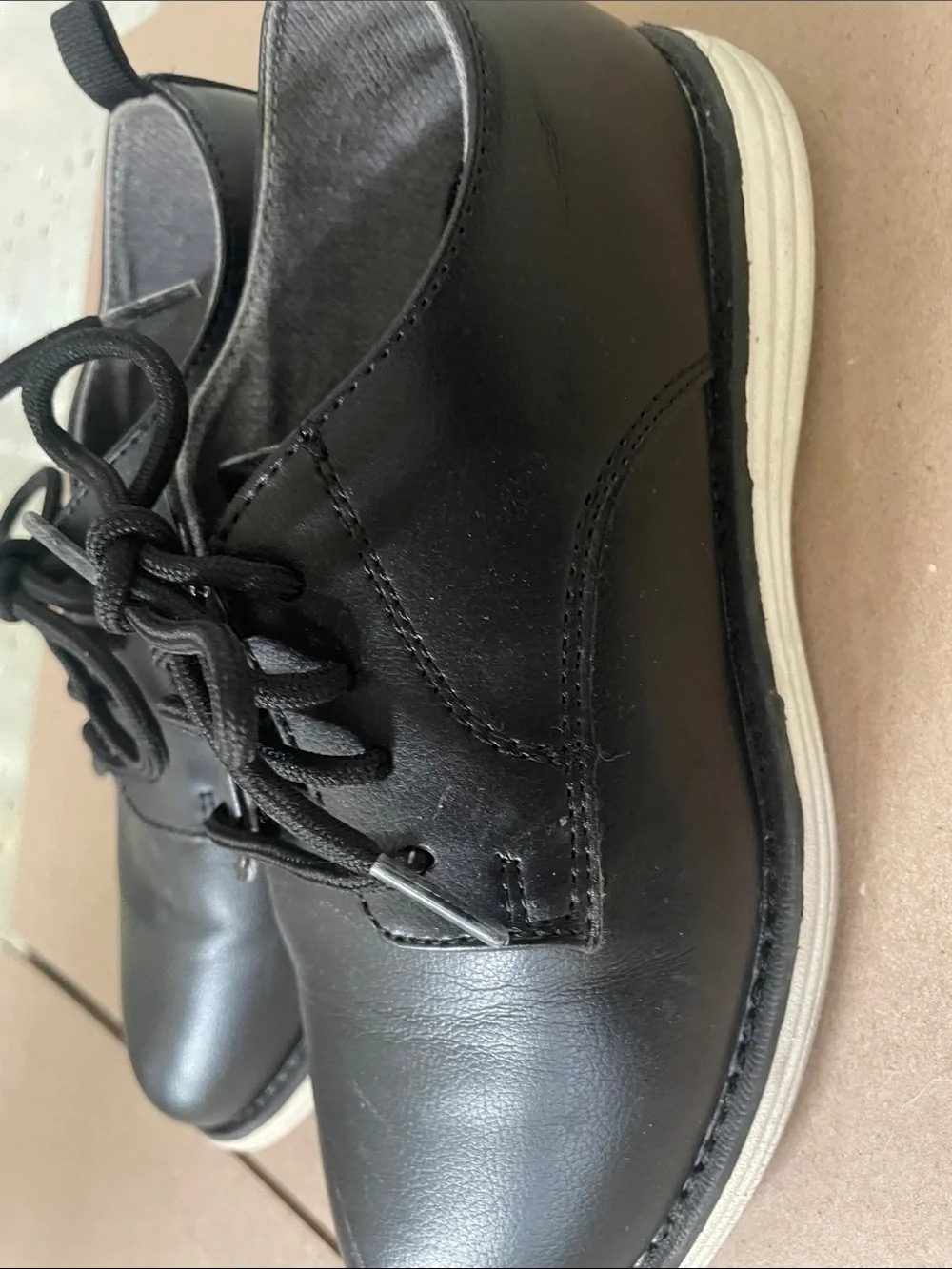 Cat & Jack Black Lace-Up Oxford Sneakers